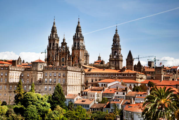 santiago de compostela santiago de compostela cathedral a coruna province stock pictures, royalty-free photos & images
