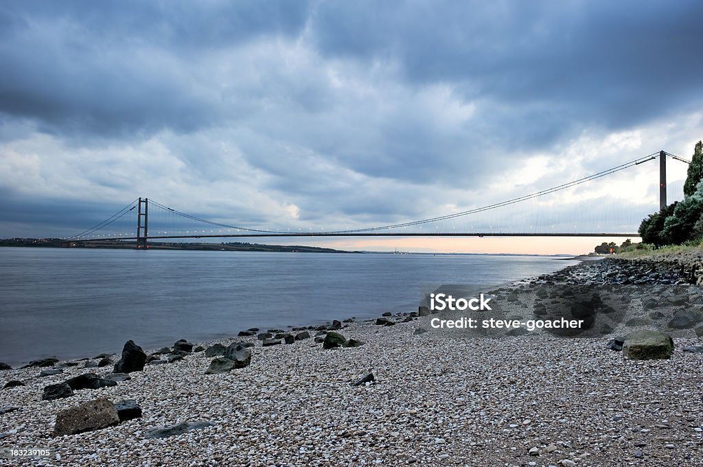 Puente Humber atardecer - Foto de stock de Agua libre de derechos