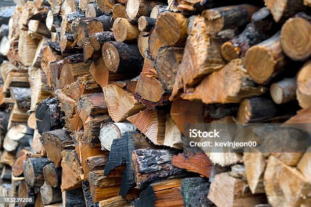 Impilati Di Log - Fotografie stock e altre immagini di Albero - Albero, Ambiente, Anello di albero