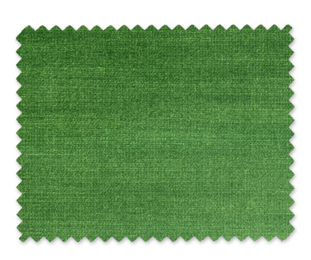 Green Fabric Swatch  fabric swatch isolated stock pictures, royalty-free photos & images