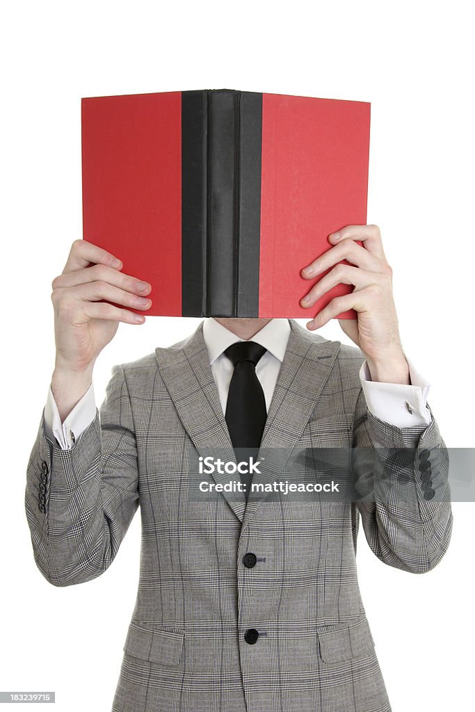 Uomo d'affari leggendo - Foto stock royalty-free di Abbigliamento formale