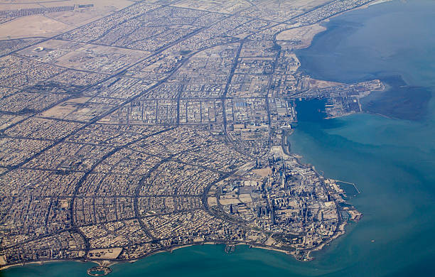 istock Kuwait city centre, aerial view 183240143