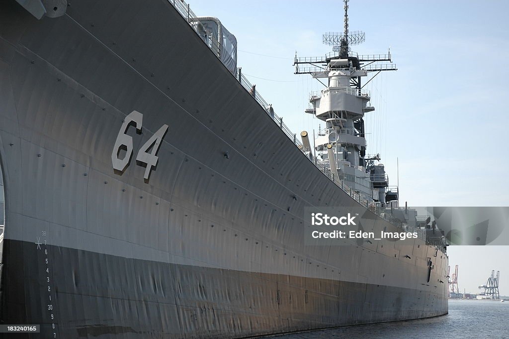 USS Wisconsin - Zbiór zdjęć royalty-free (Statek wojskowy)