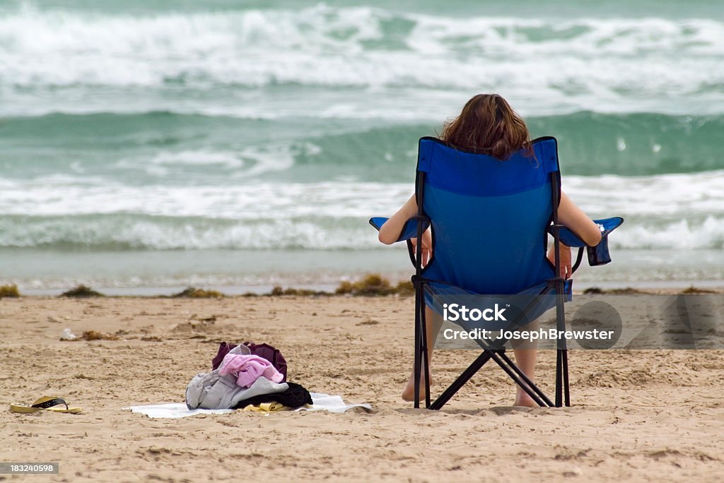 Relaxante na praia - Royalty-free Apanhar Sol Foto de stock