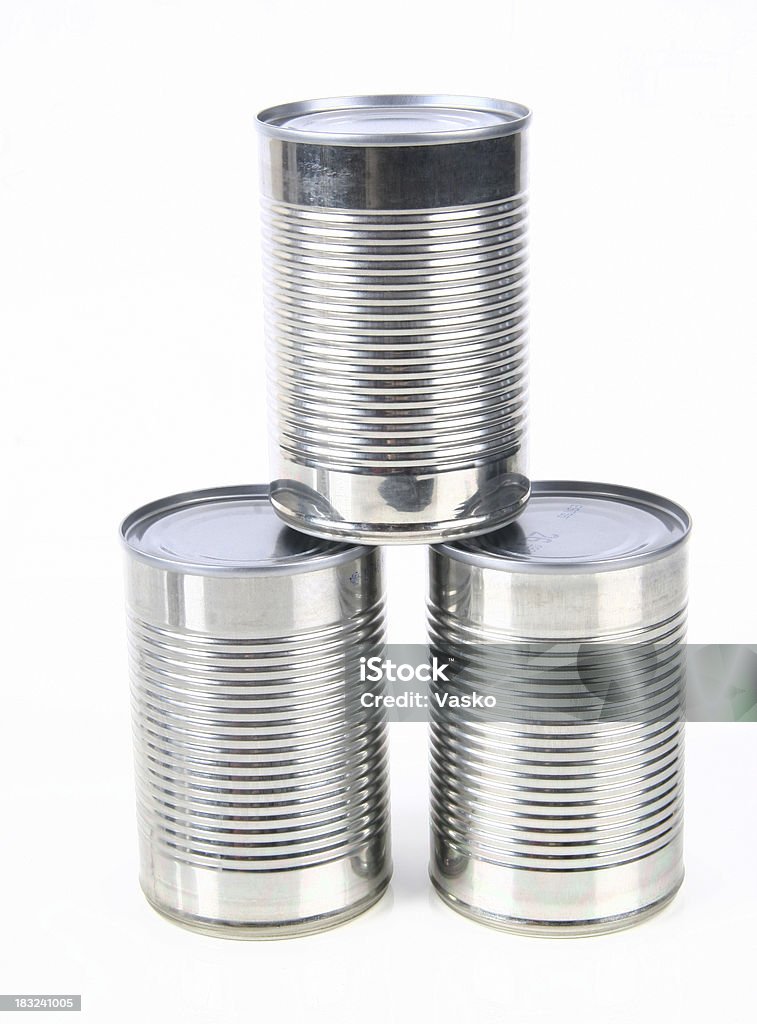 Tin latas - Foto de stock de Lata - Recipiente royalty-free
