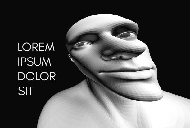 istock Funny caricature. Creative design for avatar or print. Can be used as a poster, postcard or banner. 3D vector illustration. 1832410974