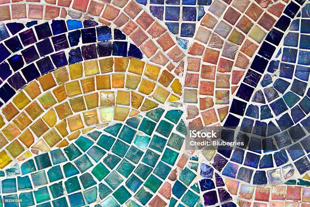 Mosaic Background Detail of colorful mosaic tiles Mosaic Stock Photo