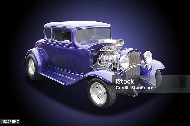 Auto Samochód 1932 Chevrolet Hot Rod - zdjęcia stockowe i więcej obrazów Hot Rod - Hot Rod, Niebieski, Neutralne tło