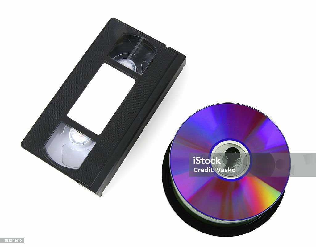 VHS Taśma & DVD - Zbiór zdjęć royalty-free (Analogiczny)