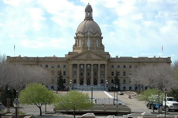Alberta Provincial Legislature stock photo