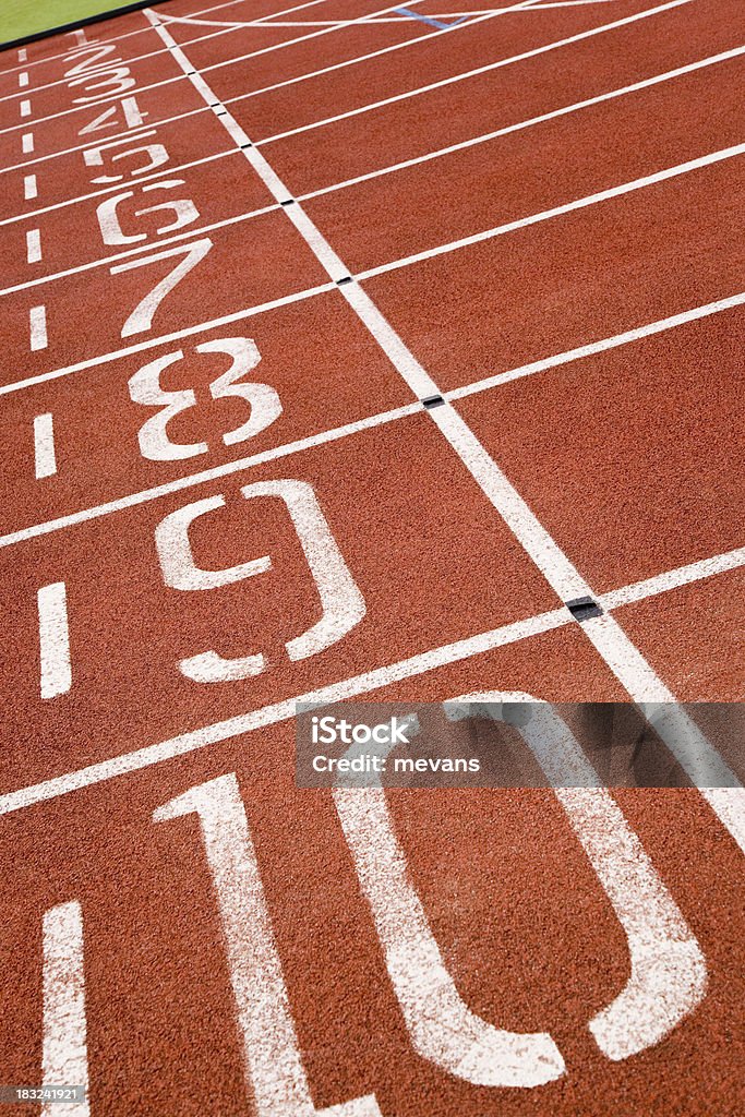 Pista di atletica - Foto stock royalty-free di Atletica leggera