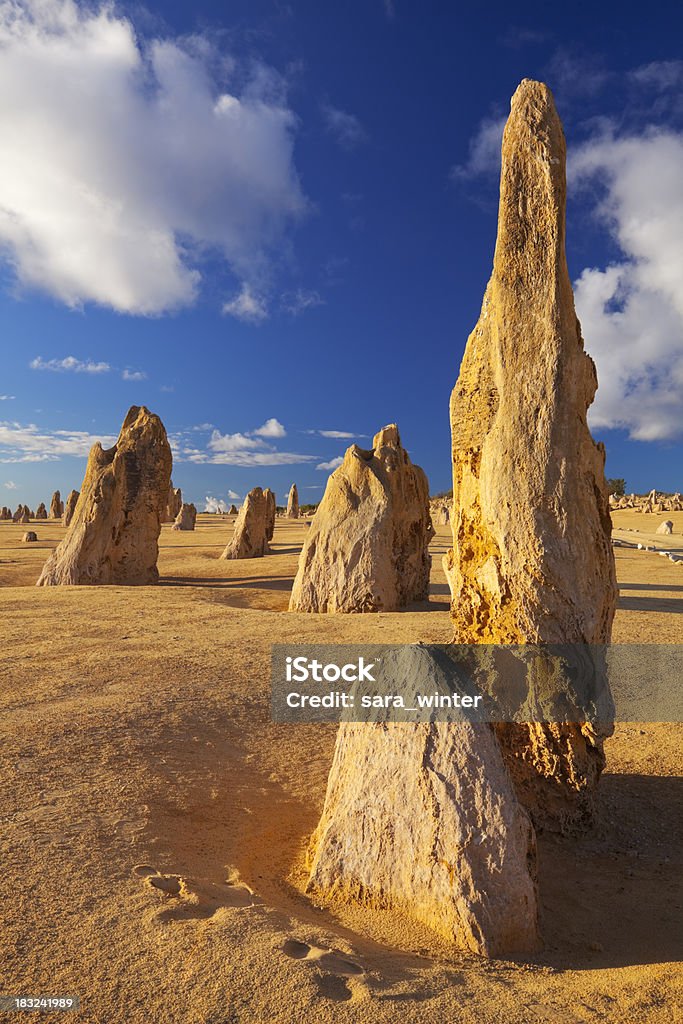 The Pinnacles Desert in Nambung National Park, Western Australia The Pinnacles in the Nambung National Park, Western Australia. Australia Stock Photo