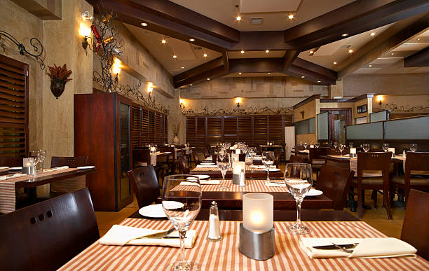istock Interior Italian Restaurant at Night 183242357