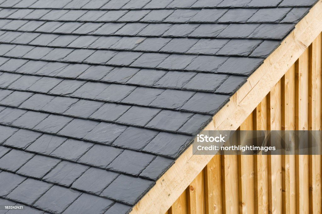 Dach slates - Lizenzfrei Schieferplatten Stock-Foto