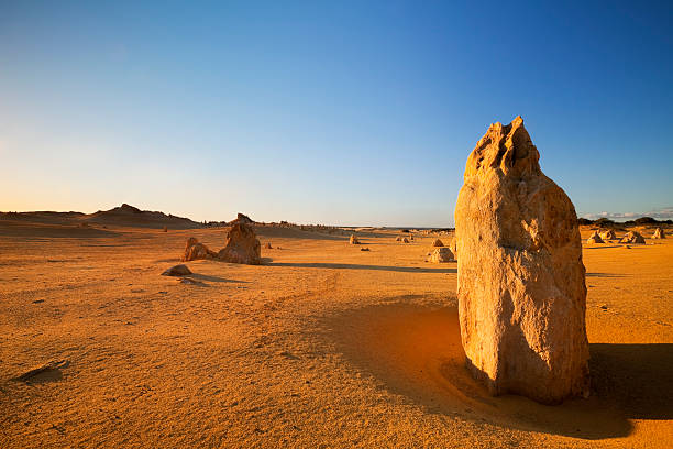 istock Sunset over the Pinnacles Desert, Nambung National Park, Australia 183242661