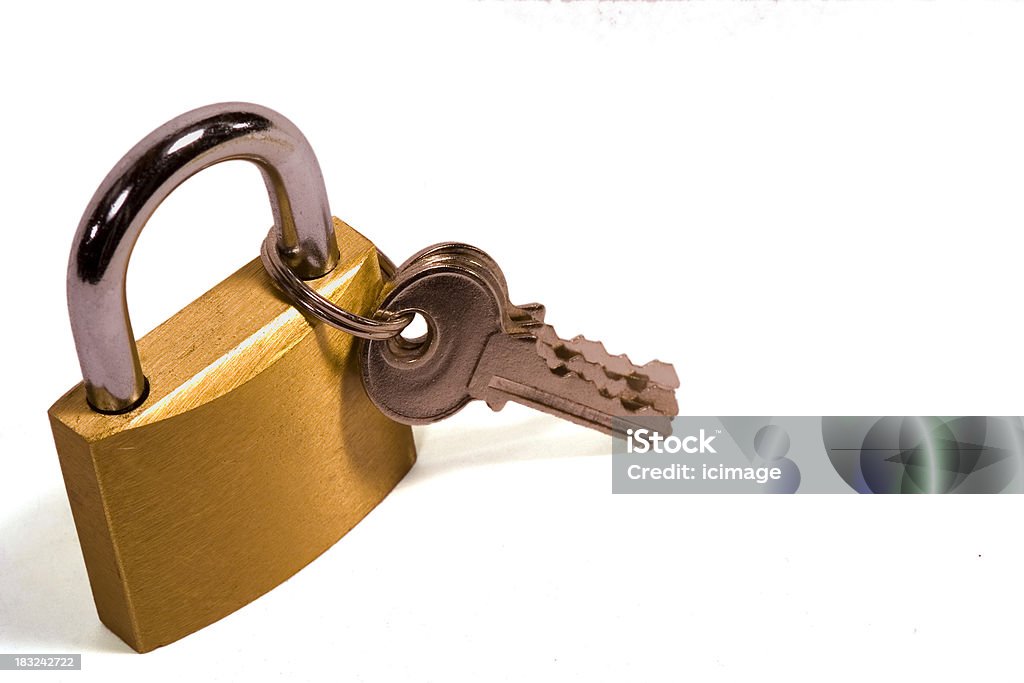 Cadeado e duas chaves - Foto de stock de Abrindo royalty-free