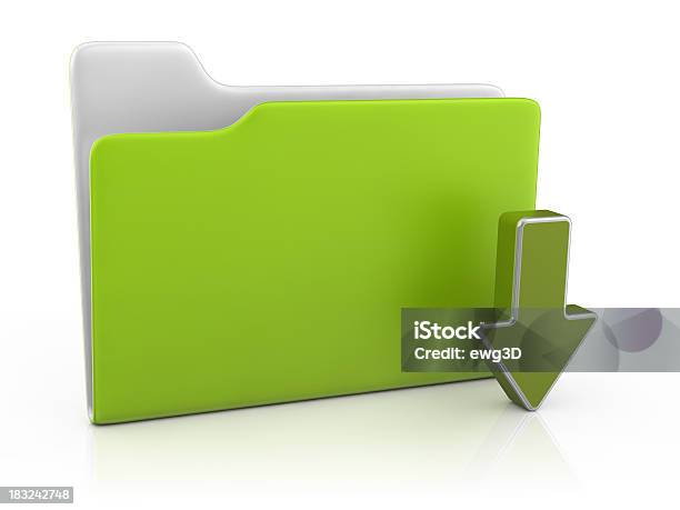 Folder Icon Download Stock Photo - Download Image Now - Archives, Arrow Symbol, Business