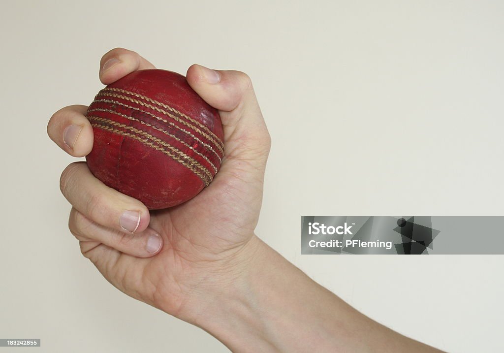 Bate uma bola de críquete - Foto de stock de Pegar royalty-free