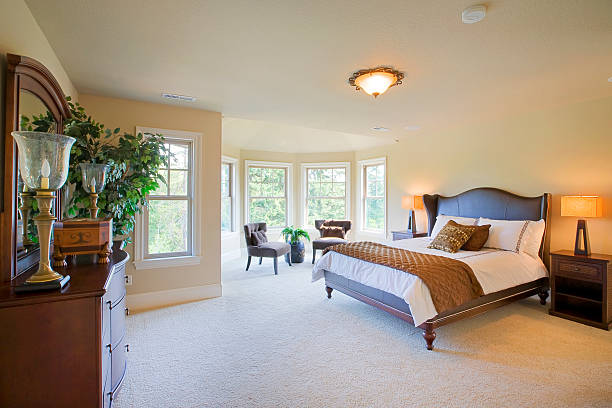 Master Bedroom Beautiful master bedroom. owners bedroom stock pictures, royalty-free photos & images