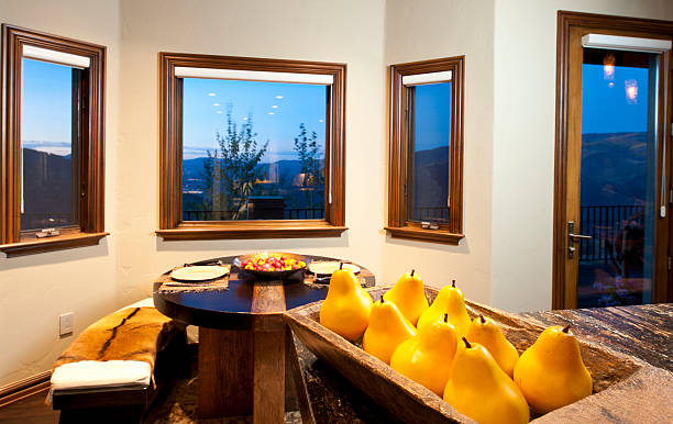 istock Fruit sitting at dining room in modern mountain home 183243237