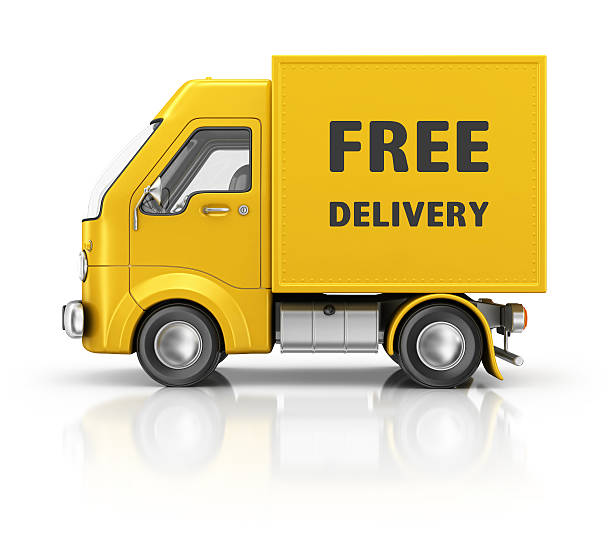 бесплатная доставка - delivering freedom shipping truck стоковые фото и изображения