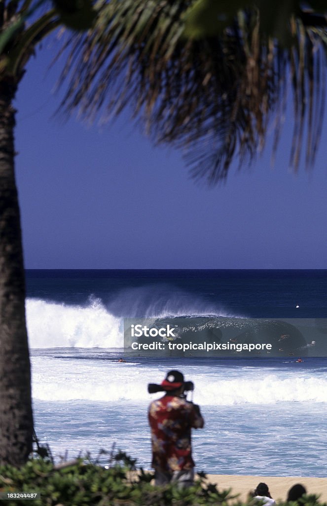 États-Unis, à Hawaï O'ahu, North Shore,'Ehukai Beach Park. - Photo de Banzai Pipeline libre de droits