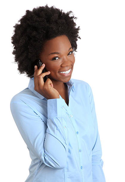 istock African American Girl on a Cell Phone 183244852