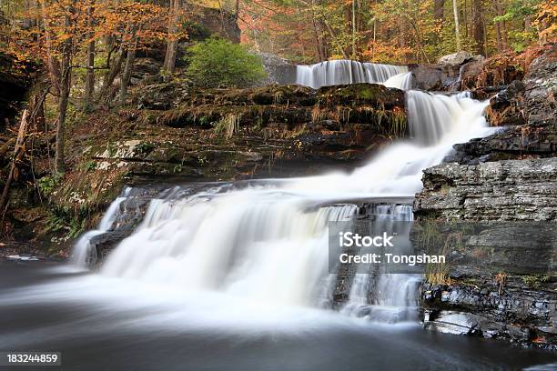 Foto de Falls E Outono e mais fotos de stock de Condado Pike - Condado Pike, Pensilvânia, Beleza natural - Natureza