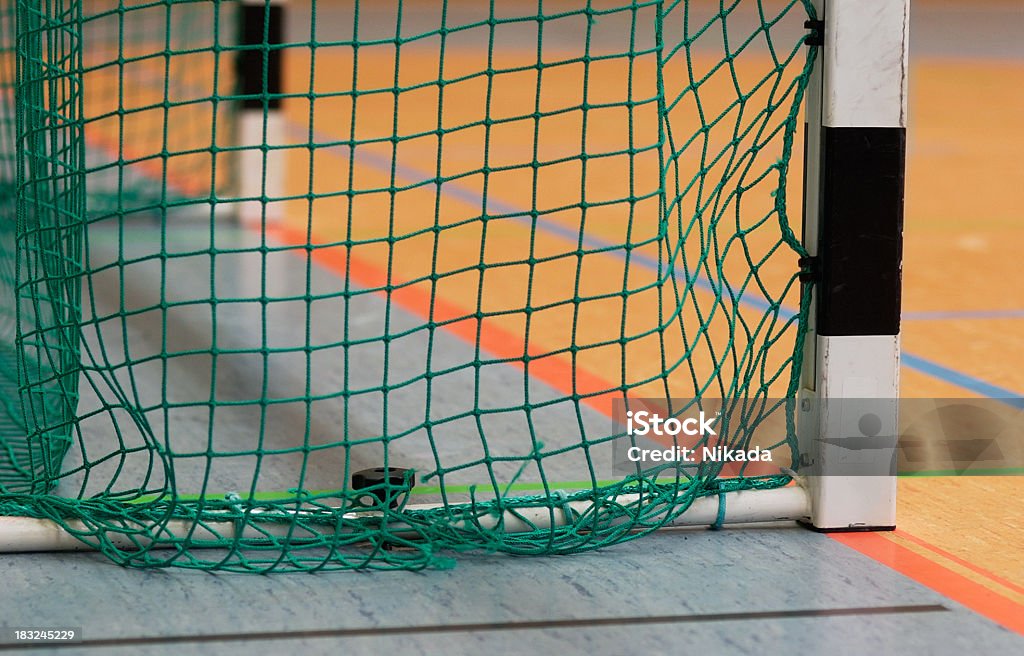 goal indoor Court Handball Stock Photo