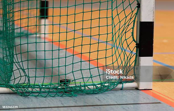 Goal Indoor Stock Photo - Download Image Now - Court Handball, Goal - Sports Equipment, Aggression