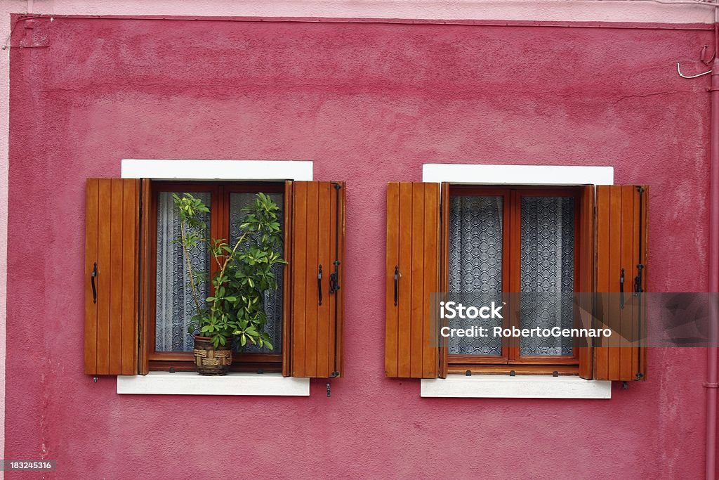 Burano windows - Royalty-free Aberto Foto de stock