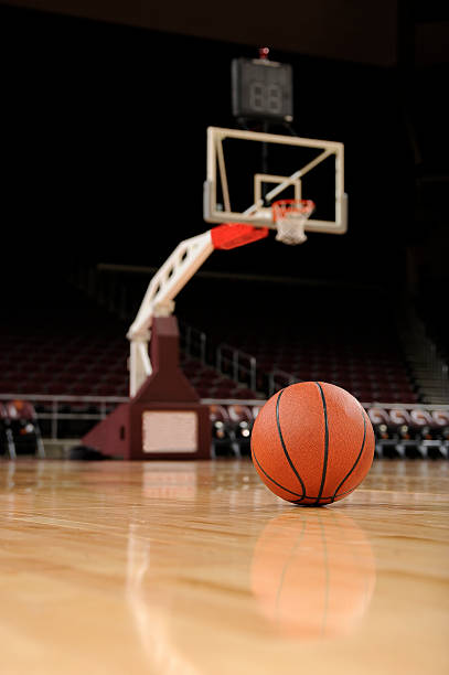istock Ball and Basketball Court 183245427