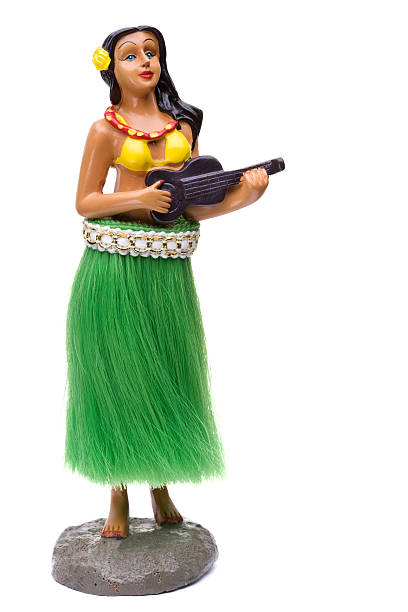 ダッシュボードフラダンサー - hula dancer retro revival hula dancing doll ストックフォトと画像