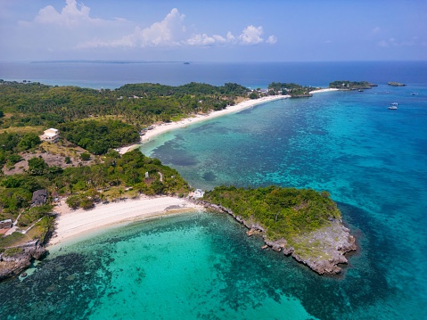 A tropical island of Langob Beach and Bantigue Beach, Malapascua, Philippines