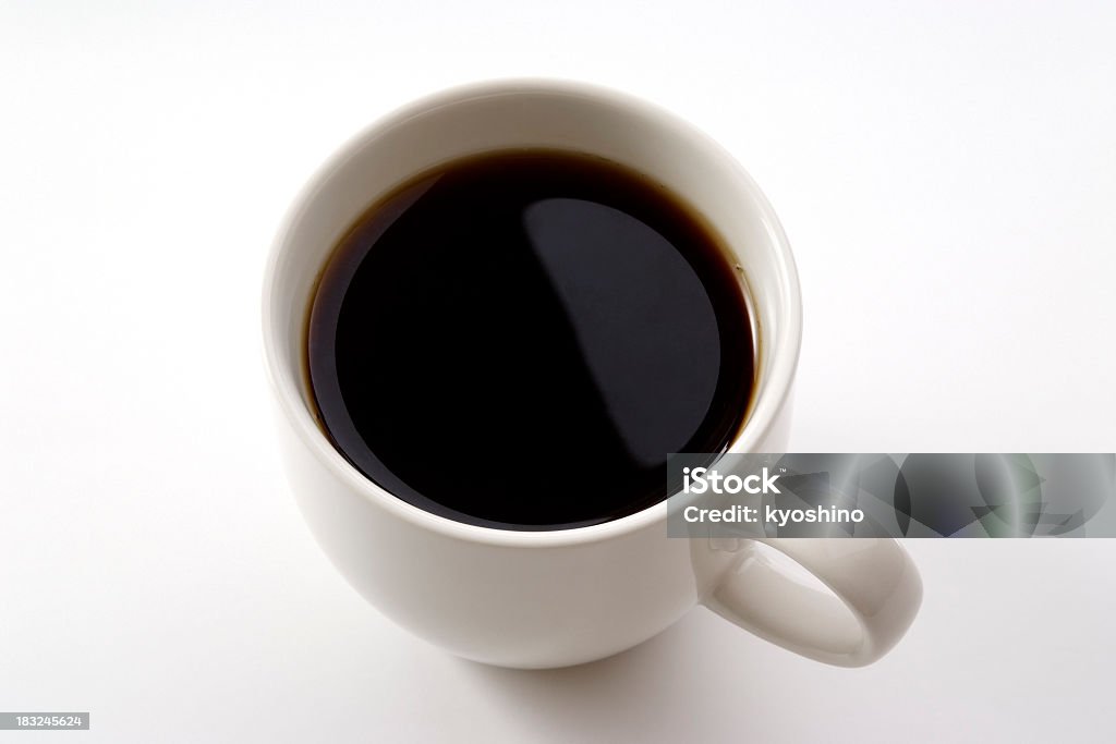 絶縁��ショットのコーヒーを白背景 - エスプレッソのロイヤリティフリーストックフォト