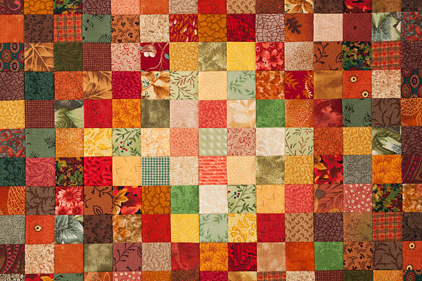 quilt hintergrund - patchwork quilt stock-fotos und bilder