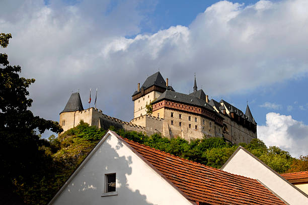 istock old Karlstejn castle on the hill 183245827