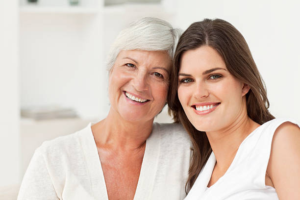 istock Smiling Senior Mother And Daughter 183245955