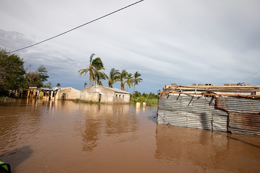 The flood in the Province of Sofala, Mozambique. After tropical cyclone Elloise in Buzi