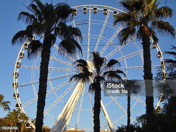 Riesenrad Und Palmen Stockfoto und mehr Bilder von Architektur - Architektur, Aufführung, Auge