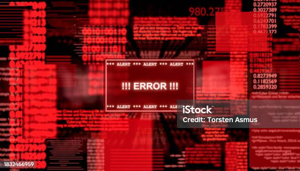 Error Message Stock Illustration - Download Image Now - Alertness ...