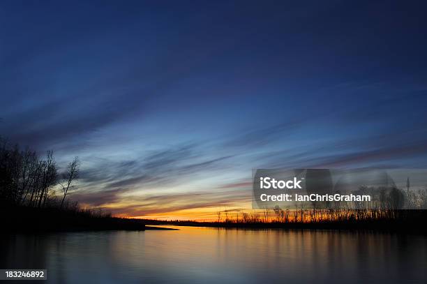 Sunset Whiteshell Foto de stock y más banco de imágenes de Manitoba - Manitoba, Río, Agua