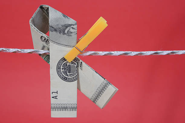 istock American Awareness Ribbon on clothline 183247458