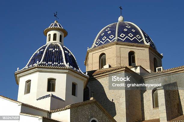 Altea Plaãa De La Esglãsia Stock Photo - Download Image Now - Altea - Spain, Architectural Dome, Architecture