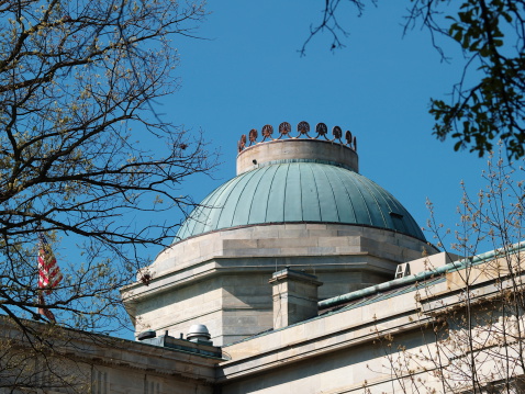 The dome of the North Carolina Capitol building in Raleigh.