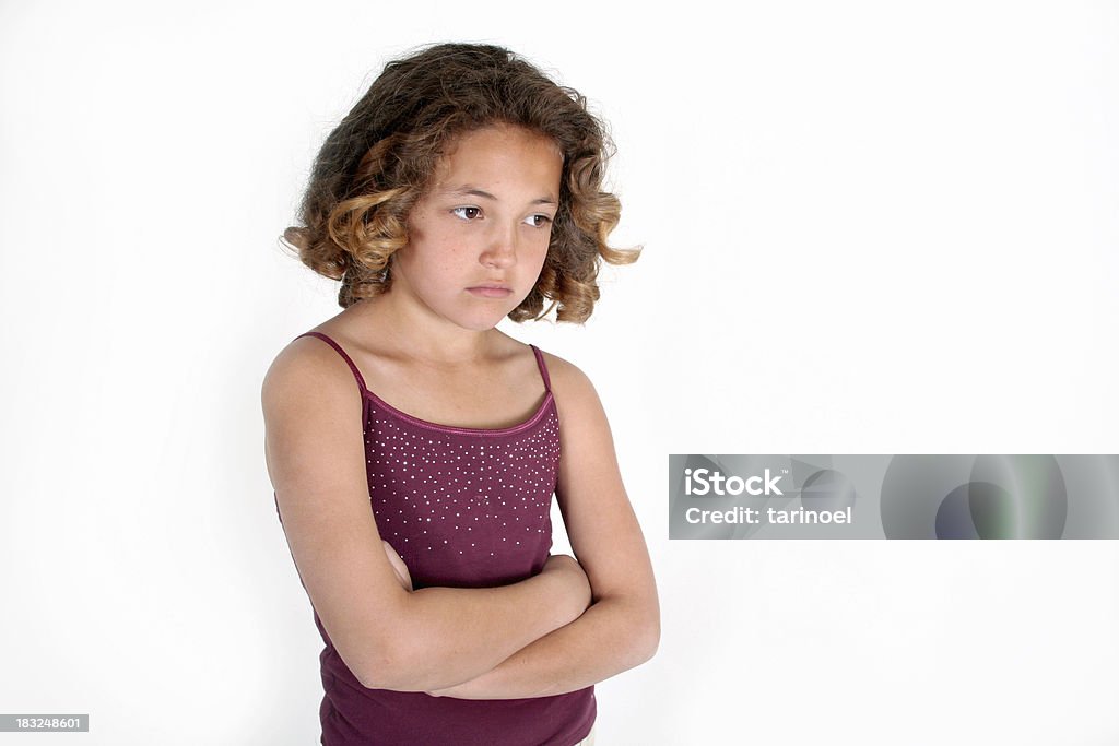 Please ten year old gilr being sadFor More of this Beautiful Model Anger Stock Photo