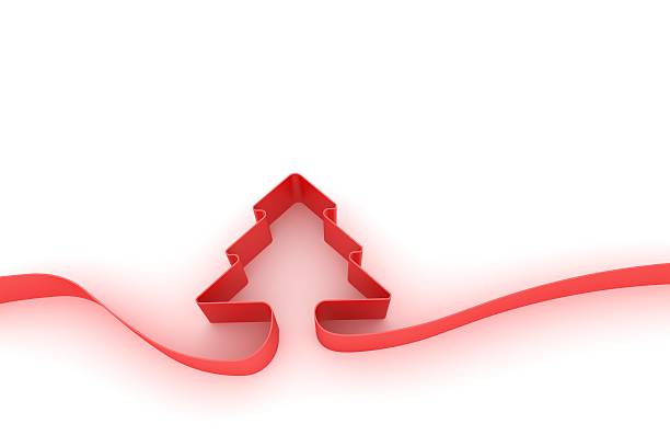istock red ribbon in form of christmas tree 183248696