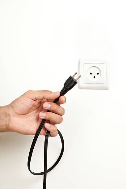 istock Unsuitable plug to electric outlet. 183248842