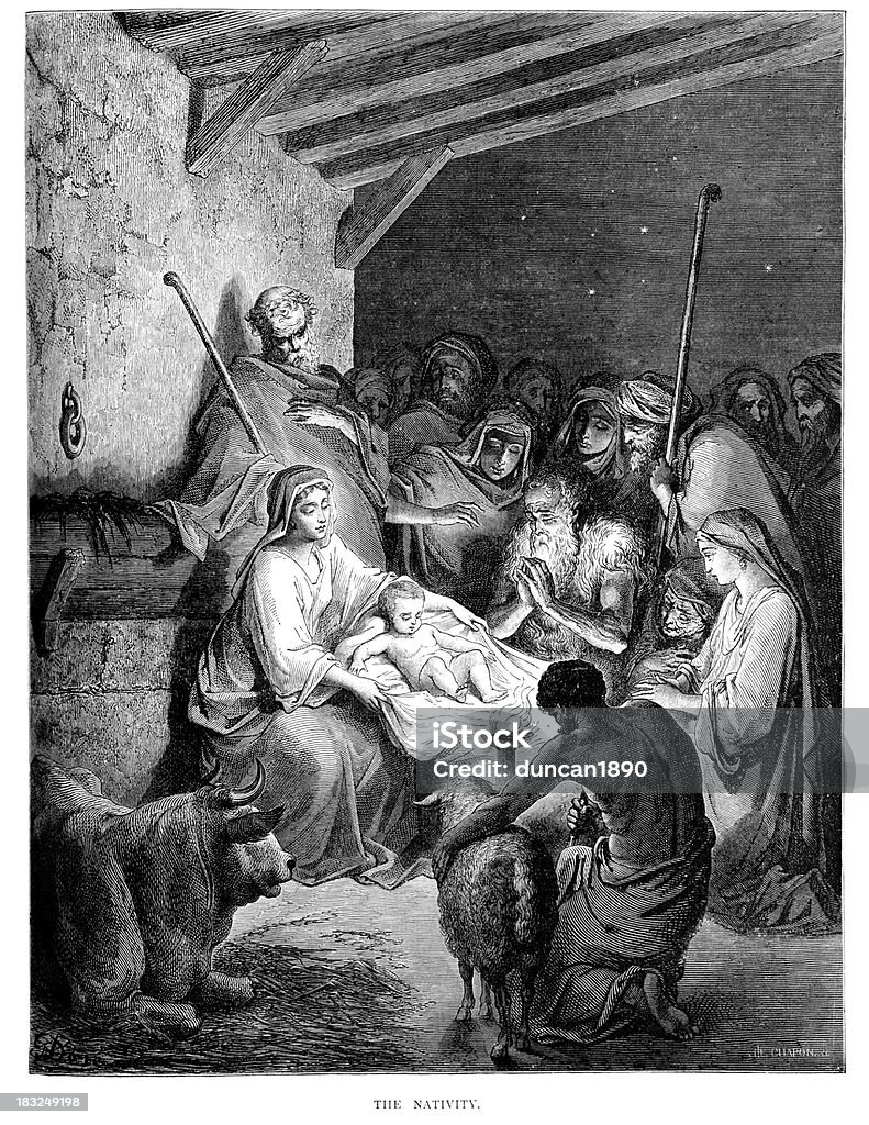 Da Natividade - Ilustração de Jesus Cristo royalty-free
