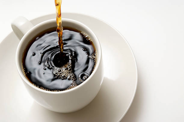 istock Isolated shot of pouring a fresh coffee on white background 183249827